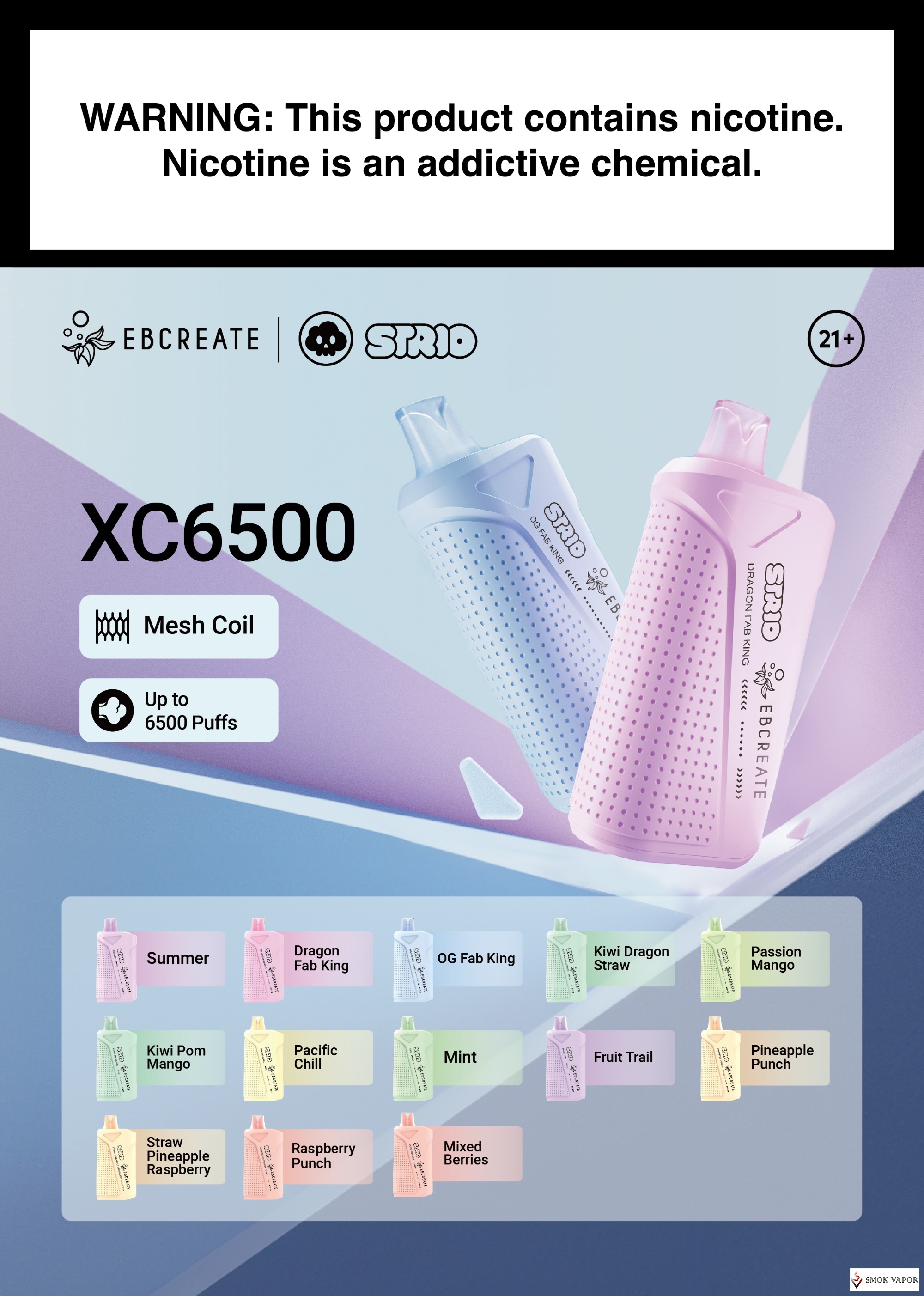 strio ebcreate xc6500 disposable vape 6500 puffs STRIO x EBCREATE XC6500 Disposable Vape